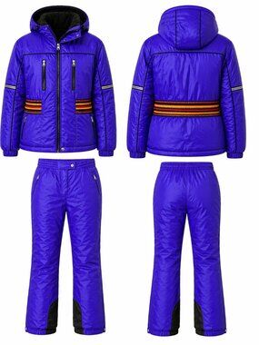 Vintage COULOIR Ski Set -  VTG Couloir Purple Ski Suit Jacket & Pants Set